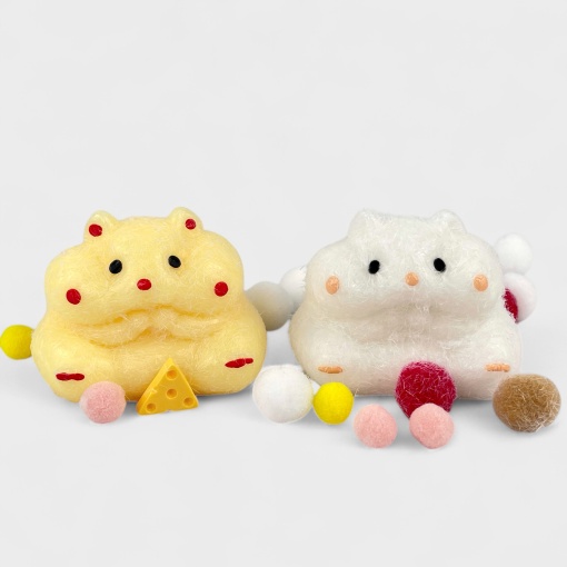 Антистресс "Хомяк" с сыром, белый