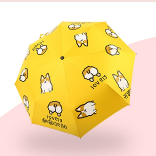 Зонт-автомат "Корги" желтый