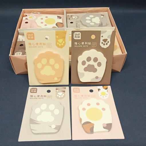 Набор стикеров для заметок "Лапка" №21027, в ассортименте 1шт