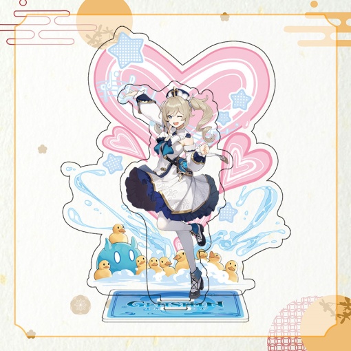 Фигурка акриловая с фоном "Genshin Impact" Барбара  оптом