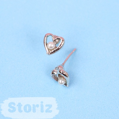 Набор сережек "Heart&Star" (3шт) розовый