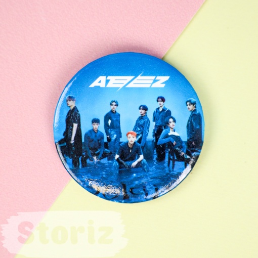 Значок круглый "K-pop" Ateez №2, 56мм
