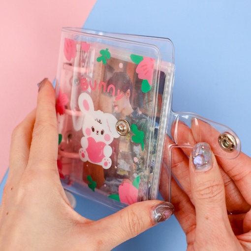 Альбом для карточек "Bunny" розовый 10,7х9,2см