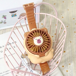 Вентилятор-часы "Cartoon Watch" капибара