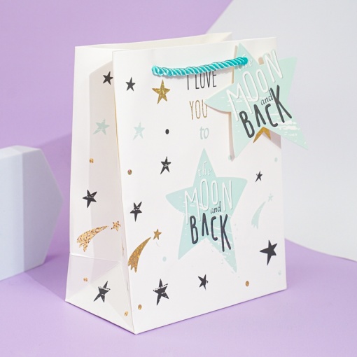 Подарочный пакет "Stars" S 23х18см