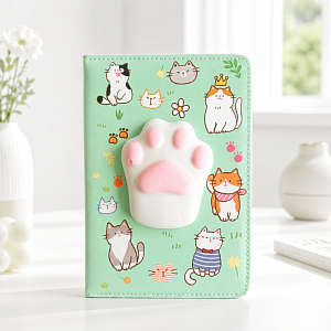 Блокнот "Cat paw" mint mood, 1шт