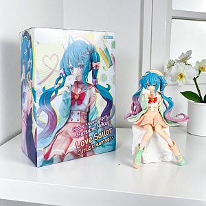 Фигурка "Мику" мятно-персиковый, 14 см оптом