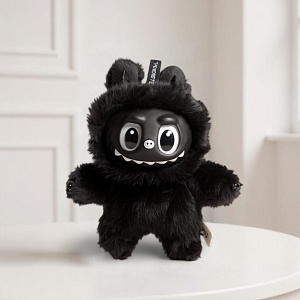 Мягкий брелок "Labubu" черный