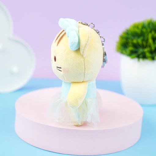 Мягкий брелок "Котик в балетной пачке" 13 см