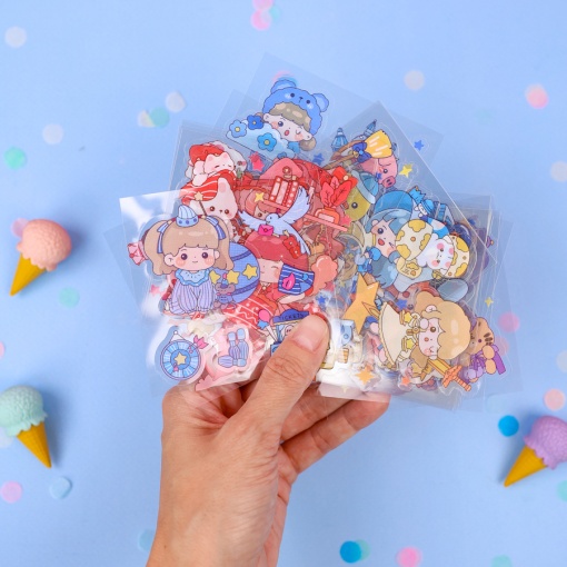 Набор наклеек "Bear cookie" 100 листов.