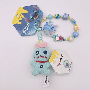 Мягкий брелок "Игрушка глазастика" голубой