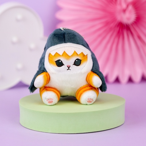 Мягкий брелок "Кото-акула" 12 см