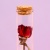 Цветок в пробирке "Роза" 12 см, красный оптом