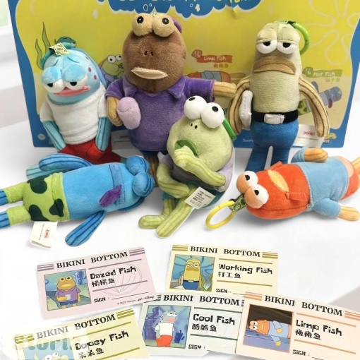 Набор мягких брелков Surprise "Bikini Bottom" в ассортименте 8шт