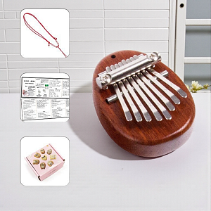 Калимба "Drop" с ремешком, коричневый