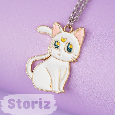 Кулон "Sailor Moon Cat" белый