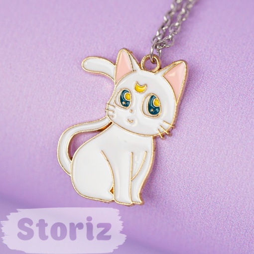 Кулон "Sailor Moon Cat" белый