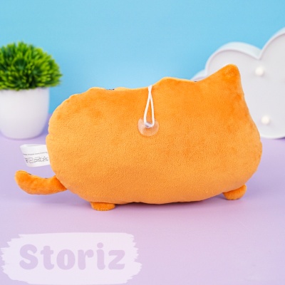 Мягкая игрушка "Котооблако" оранжевый, 25см