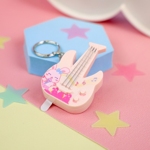 Брелок-антистресс "Гитара", розовый