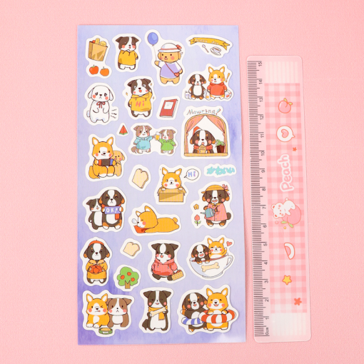 Набор наклеек "Happy Animals" dog, 1 лист