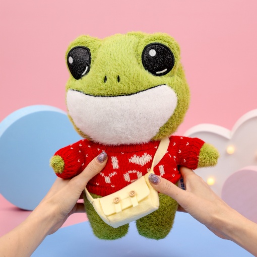 Мягкая игрушка "Лягушка в свитере" 29см