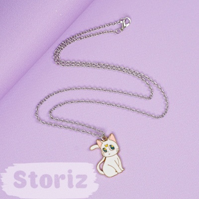 Кулон "Sailor Moon Cat" белый