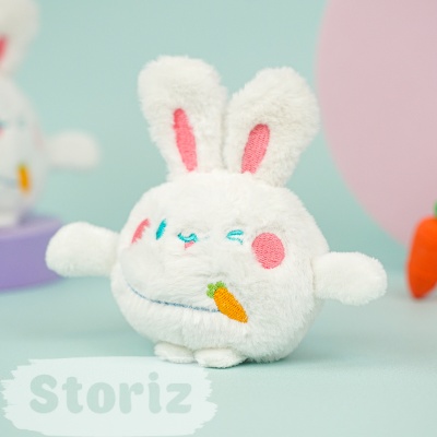 Мягкий брелок "Funny Bunny" белый, 10 см