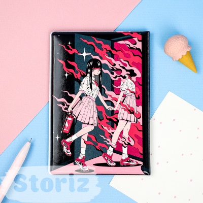 Обложка на паспорт "Anime girl" STORIZ