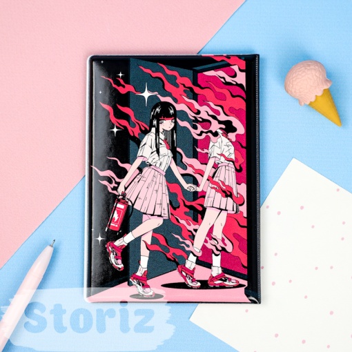 Обложка на паспорт "Anime girl" STORIZ