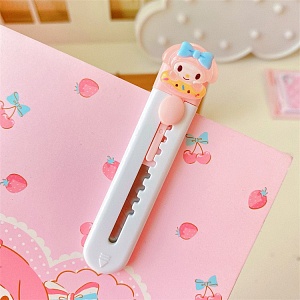 Канцелярский нож "My Mld" Мело, розовый