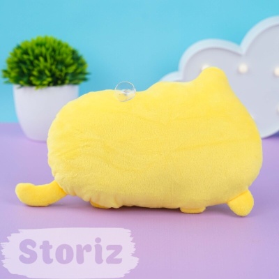 Мягкая игрушка "Котооблако" желтый, 25см
