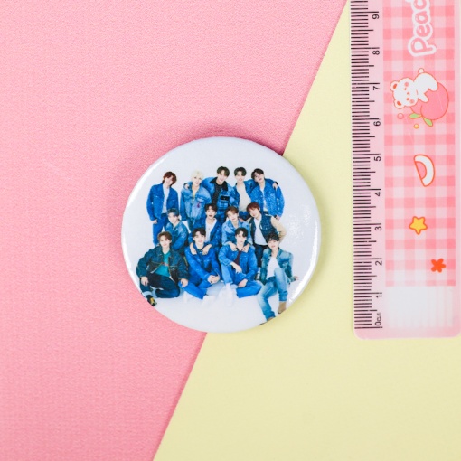 Значок круглый "K-pop" Seventeen №1, 56мм