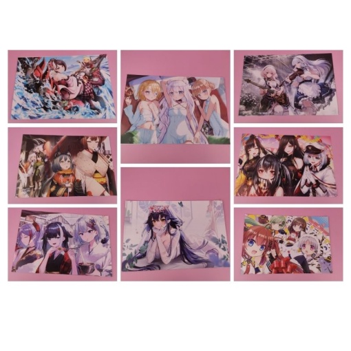 Набор постеров "Azur Lane" 8 шт, 42х29см (№ 1) оптом