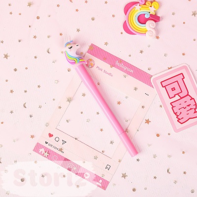 Светящаяся ручка "Цветной Единорожек" розовый