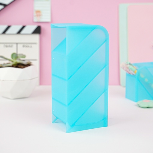 Органайзер для канцелярии "Color" голубой, 7.5x20.6x9.3 см