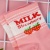 Носочки "Milk Strawberry" light розовый 36-39р.