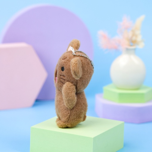 Мягкий брелок "Cry" медведь, коричневый 10 см