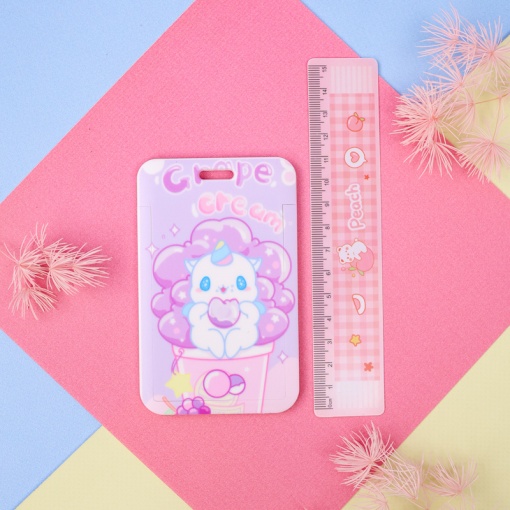 Брелок-чехол для карты "Unicorn", grape creum