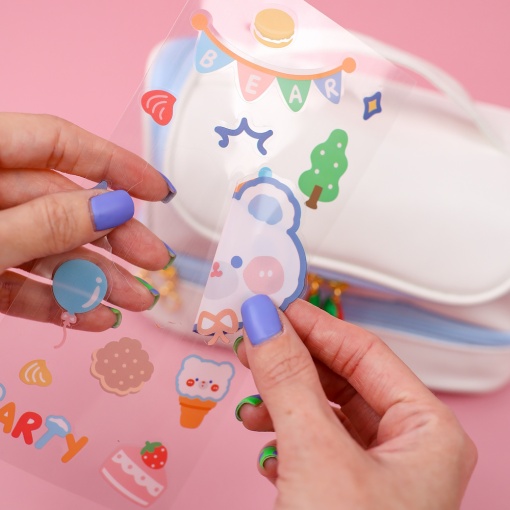 Косметичка "Strawberry", голубой 