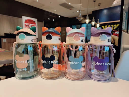 Бутылочка "Violent Bear" фиолетовый, 650мл оптом