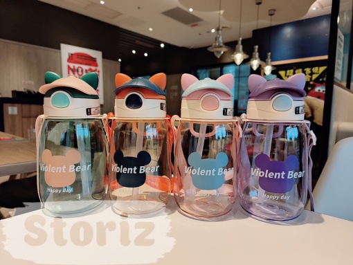 Бутылочка "Violent Bear" фиолетовый, 650мл оптом