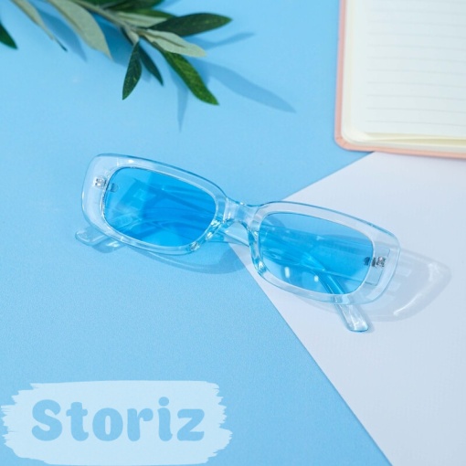 Солнцезащитные очки с чехлом "Transparent Blue"