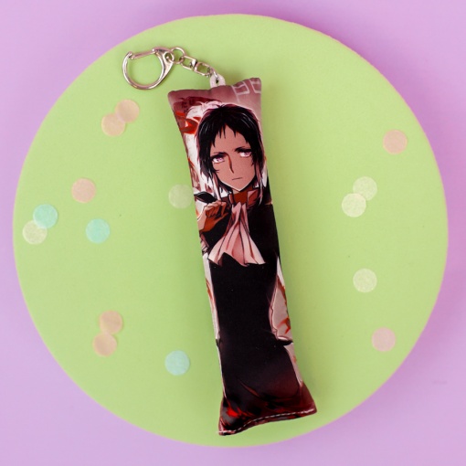 Мягкий брелок "Дакимакура" Бродячие псы №1,15см