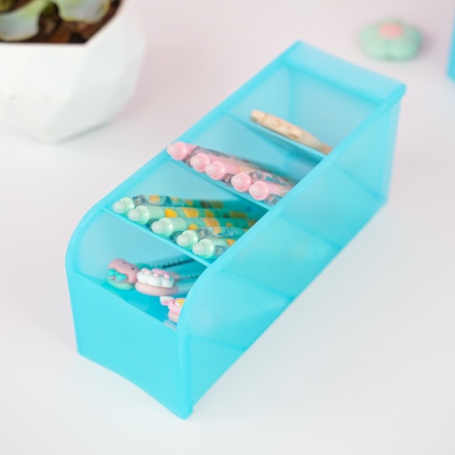 Органайзер для канцелярии "Color" голубой, 7.5x20.6x9.3 см