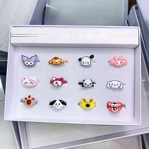 Набор колец "Cuteness" в ассортименте 12шт