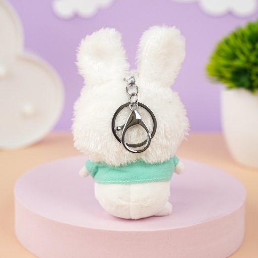 Мягкий брелок "Котенок-заяц" 10 см