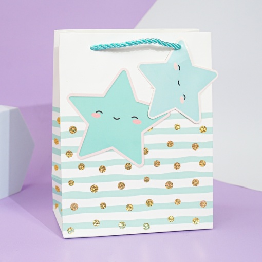 Подарочный пакет "Stars" S 23х18см