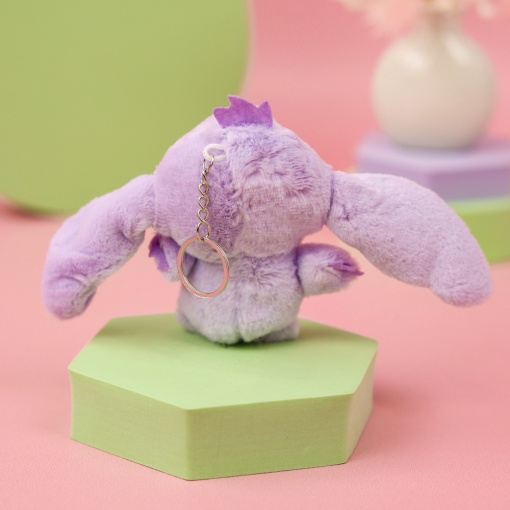 Мягкий брелок "Милый глазастик" №1, фиолетовый  12см