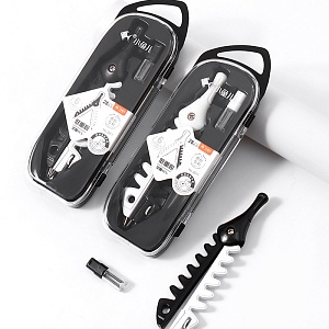 Циркуль "Скелет рыбы" №2511, черно-белый, в ассортименте, 1шт