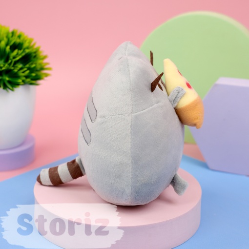 Мягкая игрушка "Пушин с пиццей", 15 см